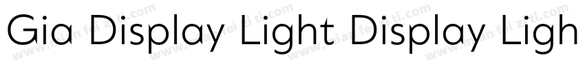 Gia Display Light Display Light字体转换